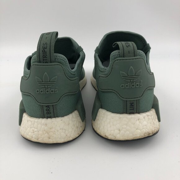 ADIDAS Men's Originals NMD R1 Olive Green Sneakers US 10.5M EUC - Picture 4 of 10
